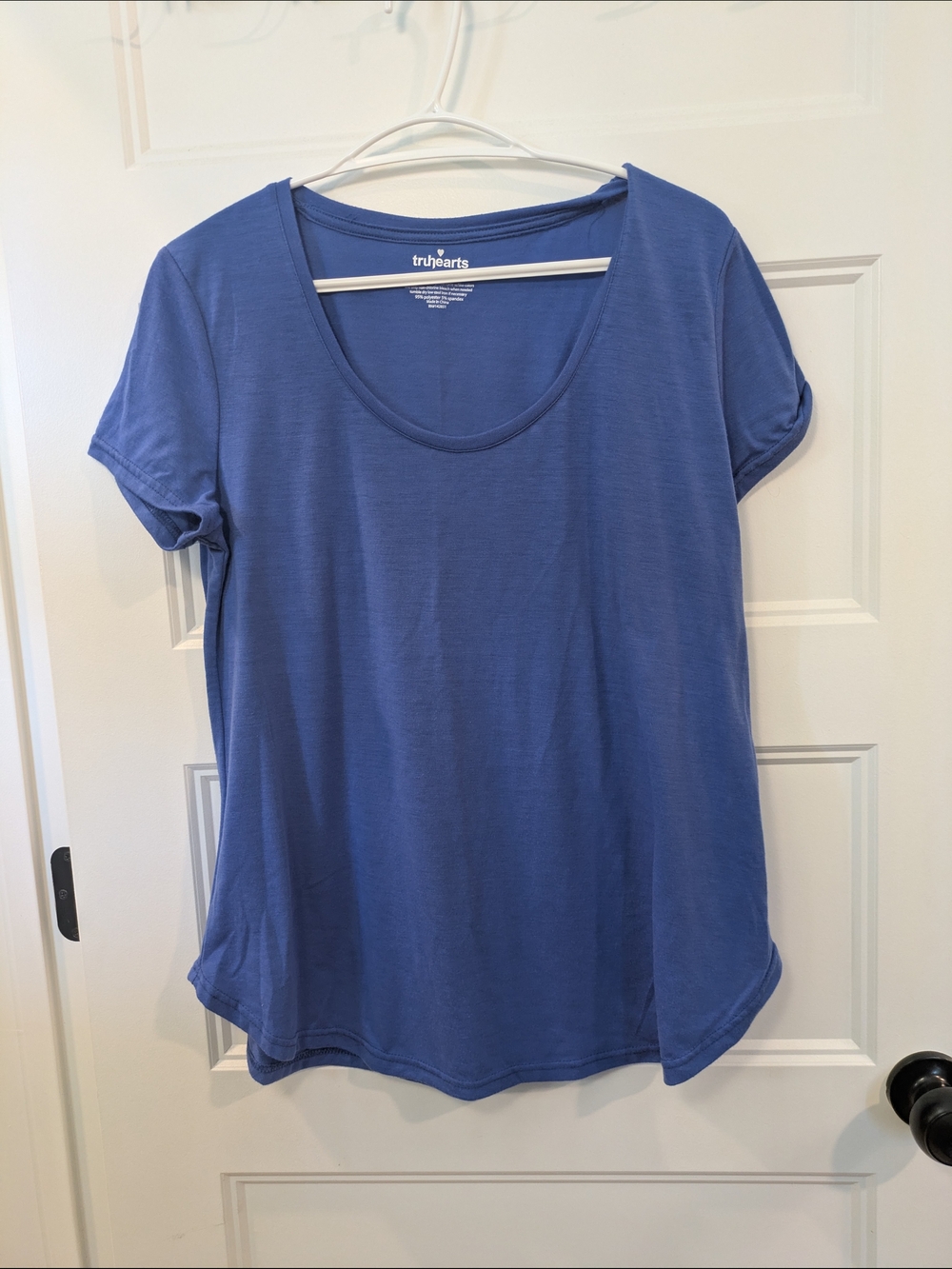 🔴 3/$15  Scoop Neck Short Sleeve Tee — Blue